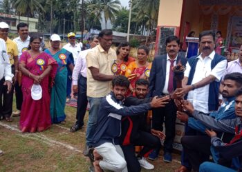 ಕ್ರೀಡೆಯಿಂದ ನಾಯಕತ್ವ ಗುಣ | ಶಾಸಕ, ಎಂಎಸ್ಐಲ್ ಅಧ್ಯಕ್ಷ ಹರತಾಳು ಹಾಲಪ್ಪ