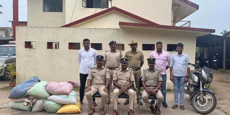 ಹೊಸನಗರ ಅಡಿಕೆ ಕಳ್ಳತನ ಪ್ರಕರಣ | ಮೂವರು ಆರೋಪಿಗಳನ್ನು ಬಂಧಿಸಿದ ಪಿಎಸ್ಐ ಶಿವಾನಂದ ಕೋಳಿ ನೇತೃತ್ವದ ಪೊಲೀಸ್ ತನಿಖಾ ತಂಡ| ರೂ.1.33 ಲಕ್ಷ ಮೌಲ್ಯದ ಅಡಿಕೆ ವಶ