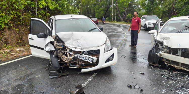 ಹೆರಟೆ ಬಳಿ ಕಾರುಗಳ ನಡುವೆ ಮುಖಾಮುಖಿ ಡಿ*ಕ್ಕಿ : ಓರ್ವ ಗಂಭೀ*ರ